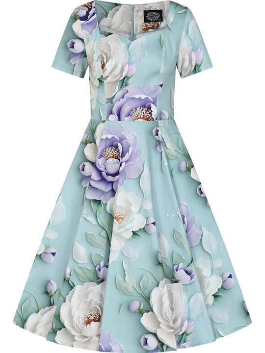 Vintage Summer Midi Dress for Wedding Christening Floral