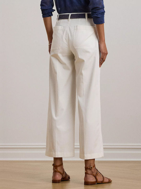 Women's Fabric Trousers White