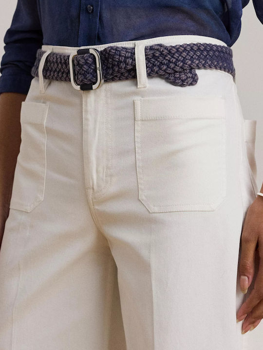 Women's Fabric Trousers White