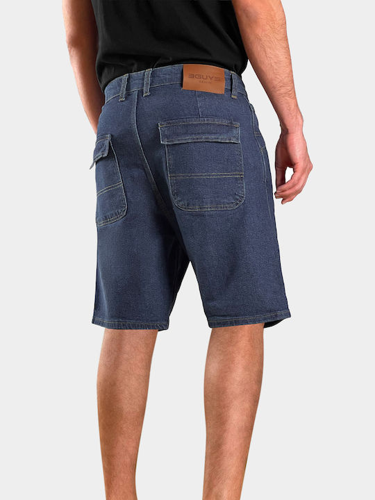 Men's Denim Bermuda Jeans Blue