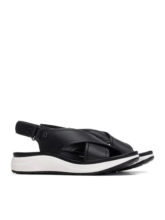 Sandale Casual Damă Flatforme Negre