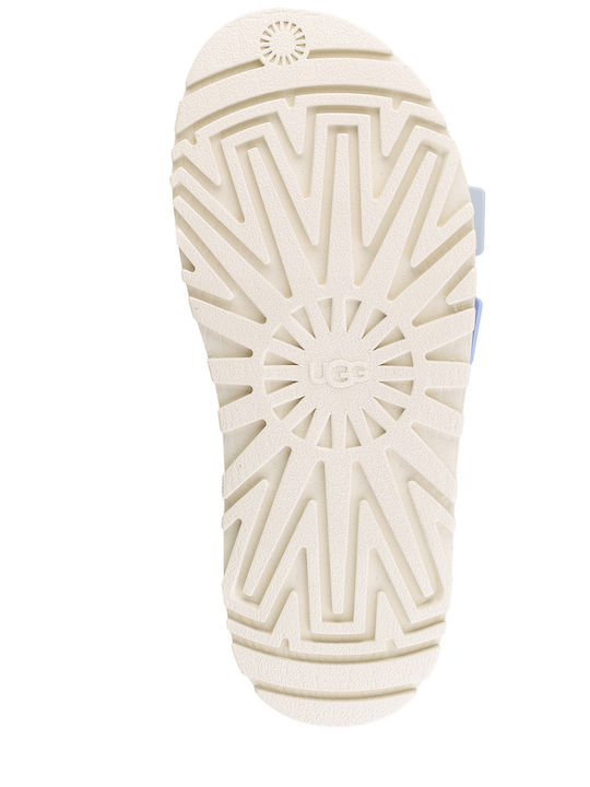 Goldenglow Slide Flache Sandalen für Damen Weiß
