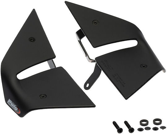 Side Spoilers D12 Matt Black Yamaha T-Pieces Tech Max 560 '22-'26 22606j Puig