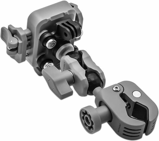 Phone Action Camera Handlebar Mount Motorcycle Rotating Adjustable Arm Grey Mh1dlj Motowolf