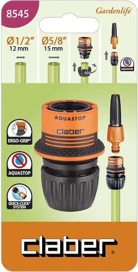 Conector Rapid Ergogrip Aquastop 1/2" 5/8"
