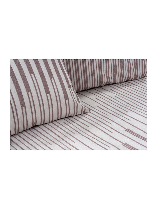 Beauty Home Single Quilt Set 160x230cm Glory Art 12367 Beige 12367PMMO