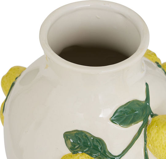 Decorative Ceramic Vase Fruity White 22.5x20xH32.6cm