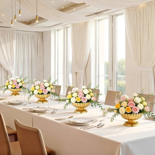 Vevor Set Decorative Metallic Gold Vases 10 Pieces