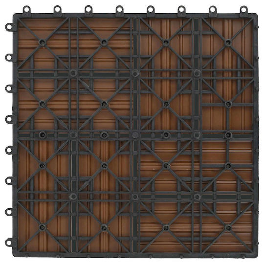 vidaXL Material for Garden Flooring from Wood 30x30cm 11 Pieces