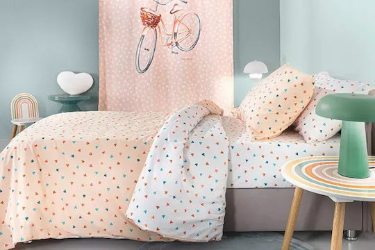 Guy Laroche Kids Sheets Single with Elastic Band Amore 100x200cm