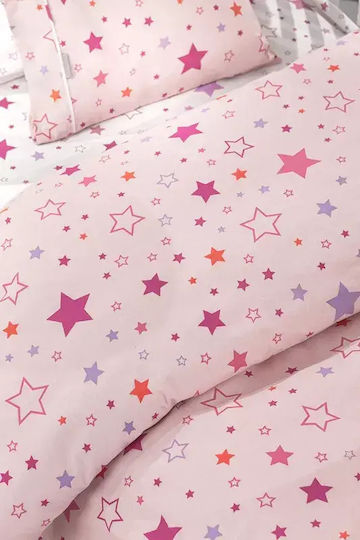 Guy Laroche Kids Sheets Set Starland Pink 165x250cm Guy Laroche Kids Sheets Set Starland Pink 165x250cm