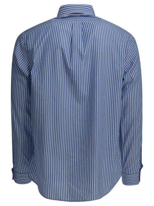 Shirt Shirt Μακρυμάνικo Πουκάμισο Ριγέ Μπλε
