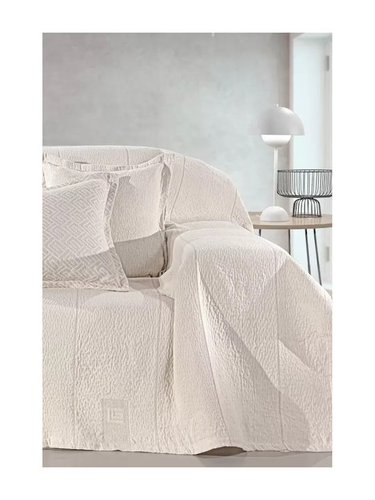 Guy Laroche Soho Ριχτάρι Πολυθρόνας Chenille 180x150εκ. Ivory