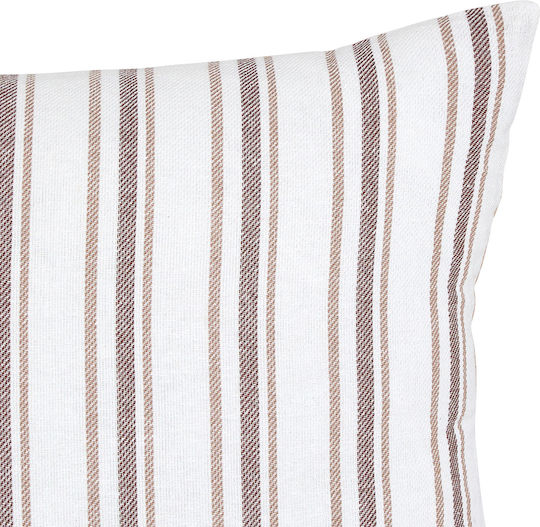 Sofa Cushion A-s Groove 100% Cotton Beige 40x40cm