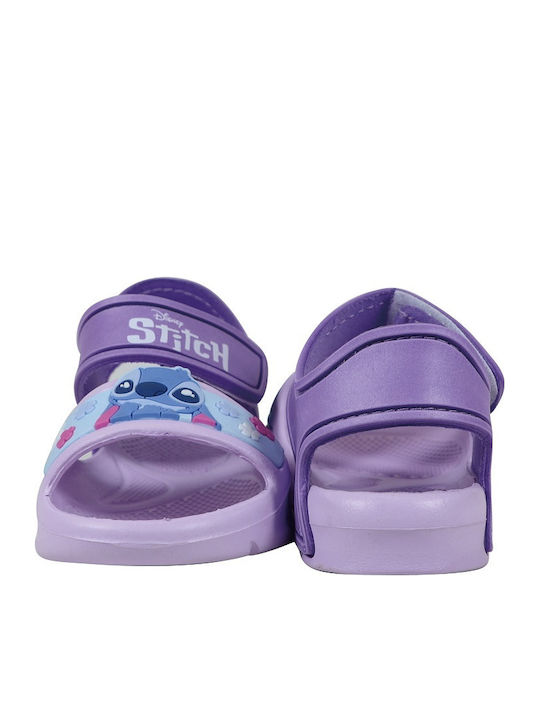 Stitch Παιδικά Παπουτσάκια Θαλάσσης Λιλά