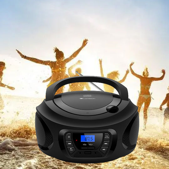Lamtech Φορητό Ηχοσύστημα με Bluetooth / Ραδιόφωνο / USB Μαύρο