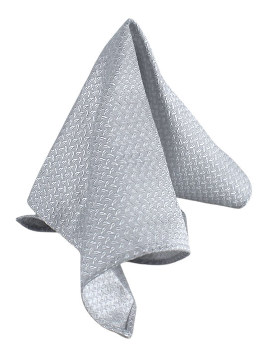 Venturi Men's Tie Set with Printed Designs in Silver Color A177