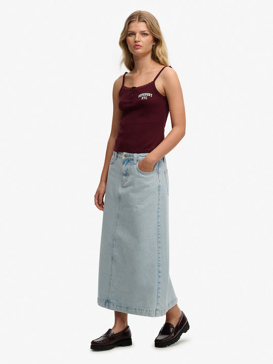 Τζιν Maxi Φούστα Blue