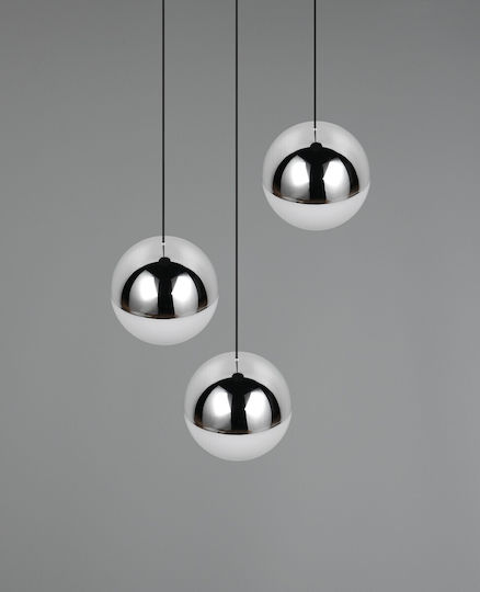 Trio Lighting Senta Deckenleuchte Silber