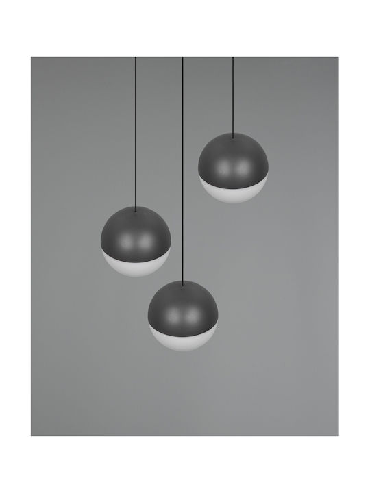 Trio Lighting Senta Κρεμαστό Φωτιστικό Γκρι
