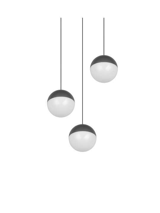 Trio Lighting Senta Κρεμαστό Φωτιστικό Γκρι