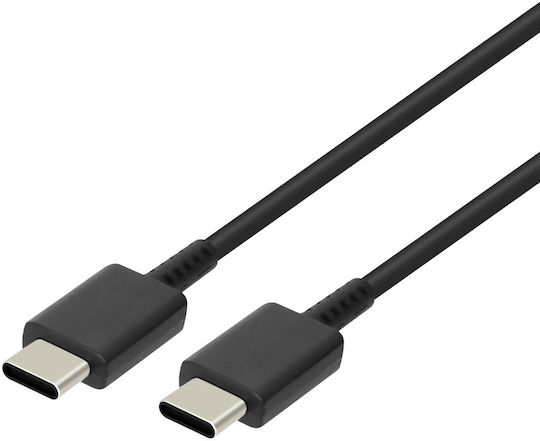 Samsung USB 2.0 Cable USB-C male - USB-C 25W PD Μαύρο 1m EP-DA705BBE