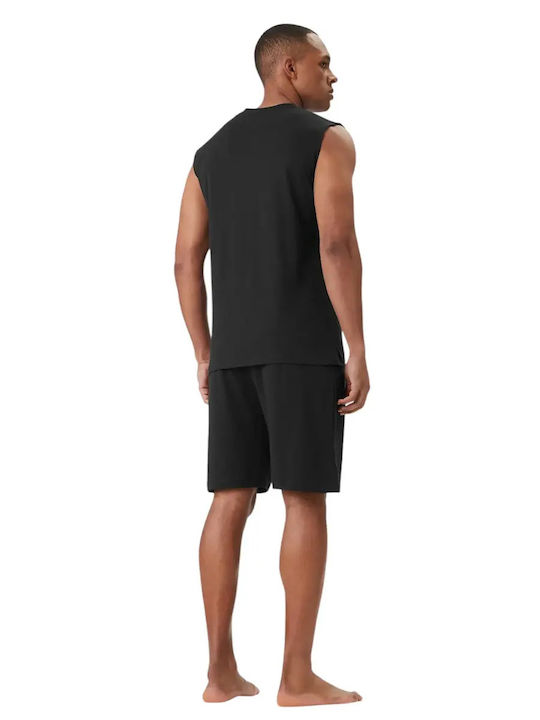 Guess Sommer Herrenpyjama Schwarz