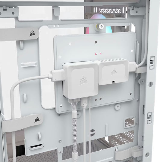 Adata Frame 4000D Gaming Midi Tower Computer Case with Side Window White