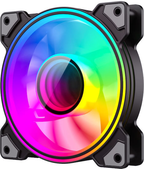 GameMax Case Fan 120mm 1200rpm with RGB Lighting and 3-Pin Connection
