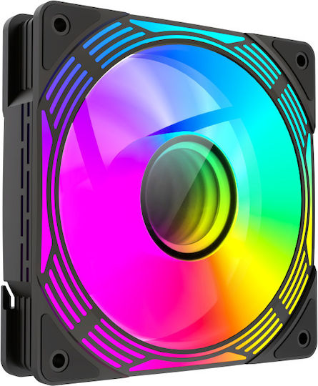 GameMax GameMax Case Fans 120mm 44cfm with ARGB Lighting and 4-Pin PWM / 3-Pin Connection Pack of 3