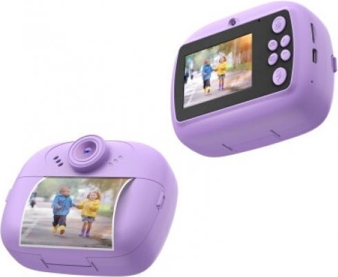 Celly KIDSCAMPRINTVL Παιδική Φωτογραφική Μηχανή με Θερμική Εκτύπωση Μωβ