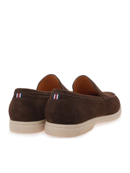 Leather Men's Loafers in Brown Colour