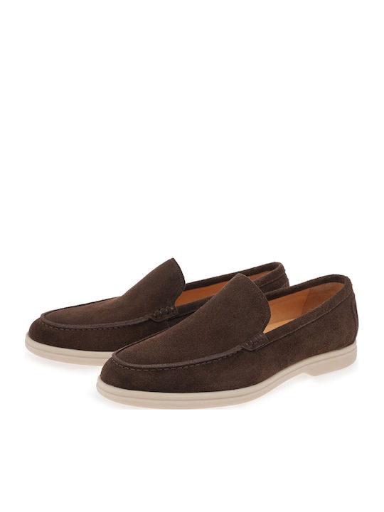 Leather Men's Loafers in Brown Colour