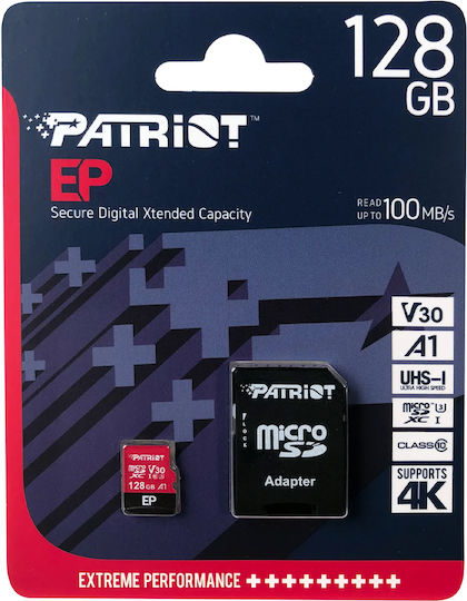 Patriot EP Series microSDXC 128GB U3 V30 A1 UHS-I 100MB/s