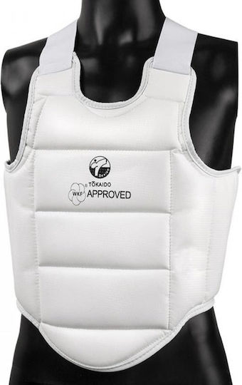 Karate Chest Protector Tokaido Body Guard WKF White