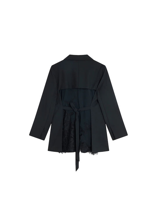 Semicouture Long Women's Blazer Black