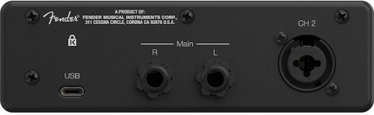Fender Quantum LT 2 2777700612 Εξωτερική Επαγγελματική Κάρτα Ήχου με Σύνδεση USB