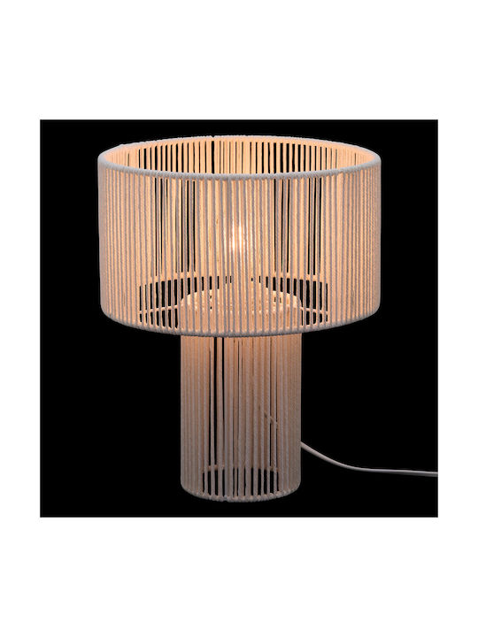 Miria Metal Table Lamp for E27 Fitting with White Shade and Base