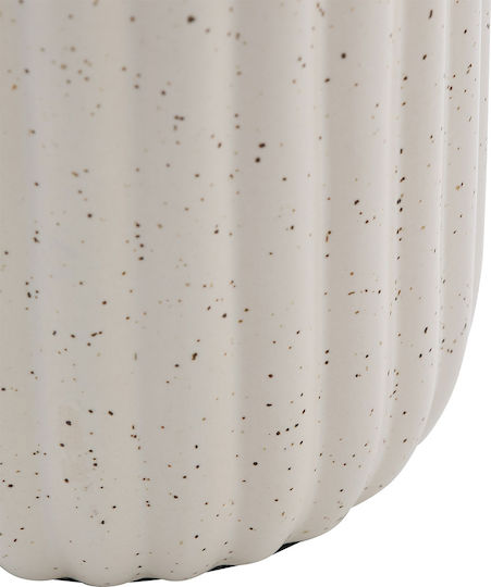 Kenan Ceramic Table Lamp for E27 Fitting with Beige Shade and Base