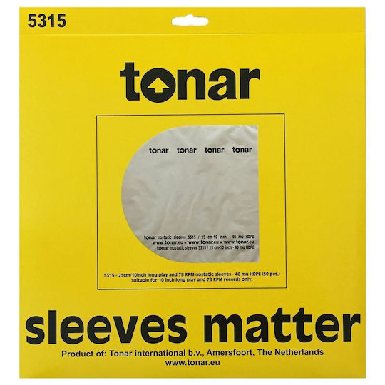 Tonar Θήκη για Βινύλιο LP – 10” Nostatic inner sleeves 40 MU