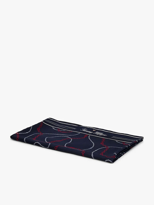 Tommy Hilfiger Uw0uw06423-0zq Women's Pareo Lyocell Logo Dark Blue
