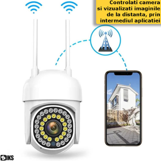 Cameră Supraveghere IP Wi-Fi Full HD+ 3MP Impermeabilă cu Comunicare Bidirecțională