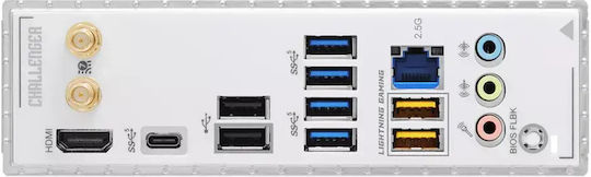 ASRock B860 Challenger WiFi White Motherboard ATX with Intel 1851 Socket 90-MXBUB0-A0UAYZ