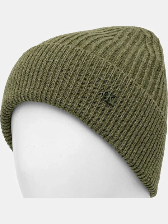 Шапка Unisex Плетена в Каки цвят