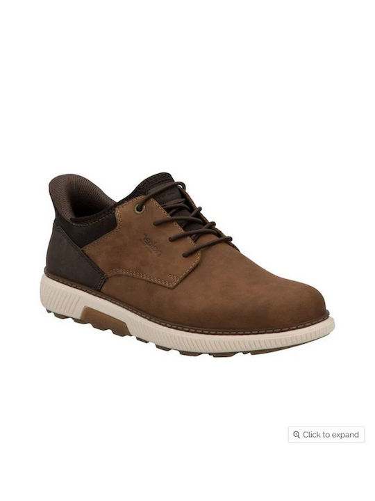 Pantofi Casual Pentru Bărbați Anatomici Din Piele Tabac Maro