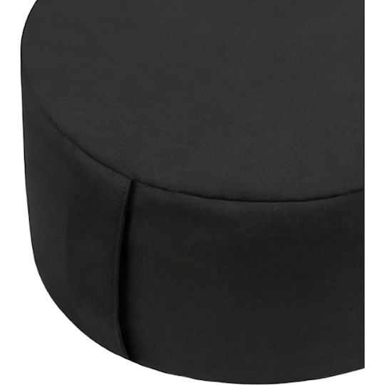 Yoga Meditation Cushion Relaxdays Round Cotton & Buckwheat 13 X 33 Cm Black 10051170_46