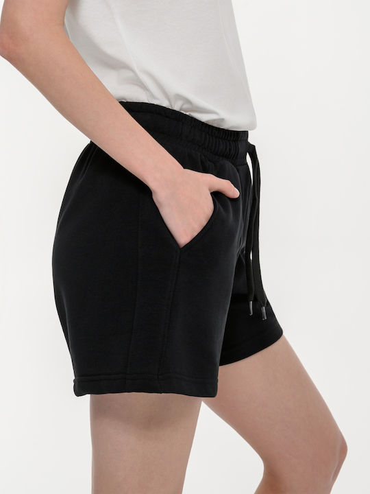 Damen-Shorts Aktivbekleidung Schwarz
