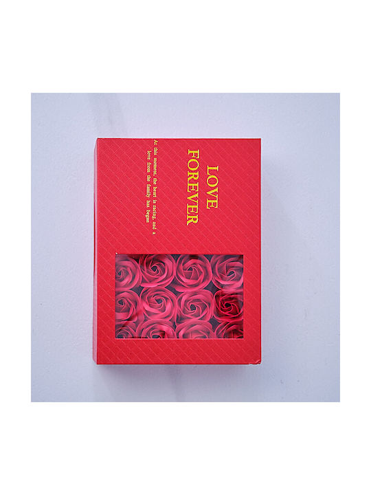 Set Elegant Cristale Zirconia Fulgi De Zăpadă Oțel Inoxidabil În Cutie De Bijuterii Trandafiri Spumă Roșii Mesaj