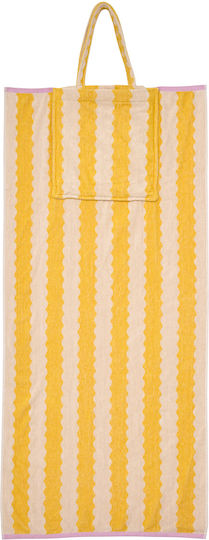 Cotton Yellow Beach Towel 150x70cm
