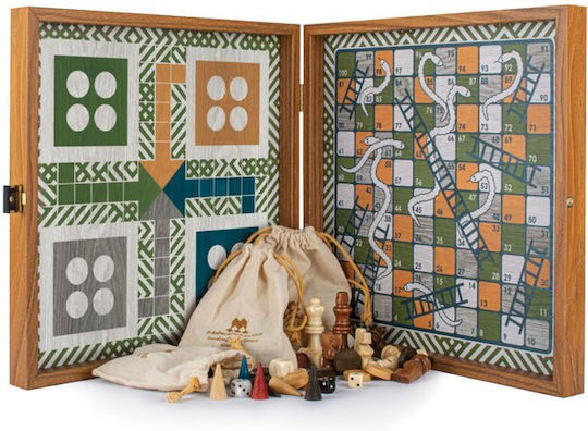 Manopoulos Combo Piese de Lemn pentru Backgammon 10.16cm
